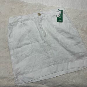 CONTEMPORAIRE- NWT organic linen skort